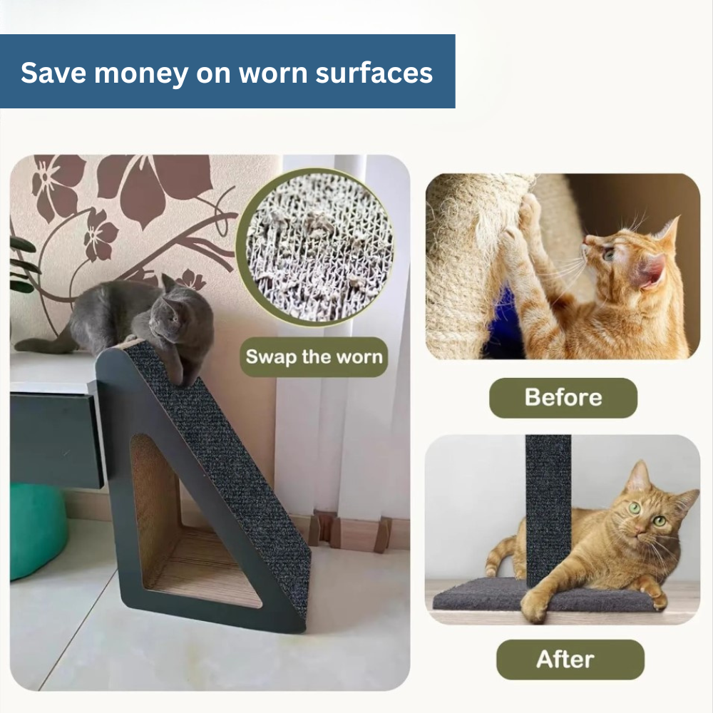 ClawGuard™ Self-Adhesive Cat Scratch Protection Mat | Trimmable, Furniture & Couch Guard