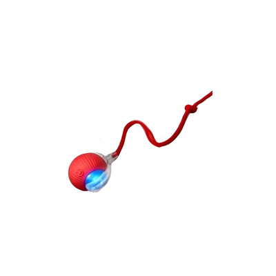 Crimson Interactive Cat Toy Ball | Self-Rolling, USB Rechargeable | 3 Modes + LED Glow