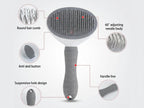 FurPop™ Self-Cleaning Slicker Brush | One-Click Hair Release, Gentle Deshedding Tool