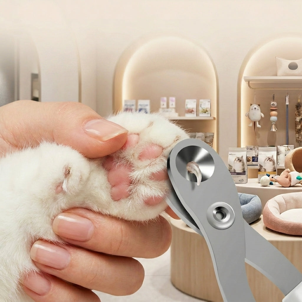 ClawClip™ Pro Pet Scissors | Circular Hole Safety Claw Trimmer & Grooming Tool