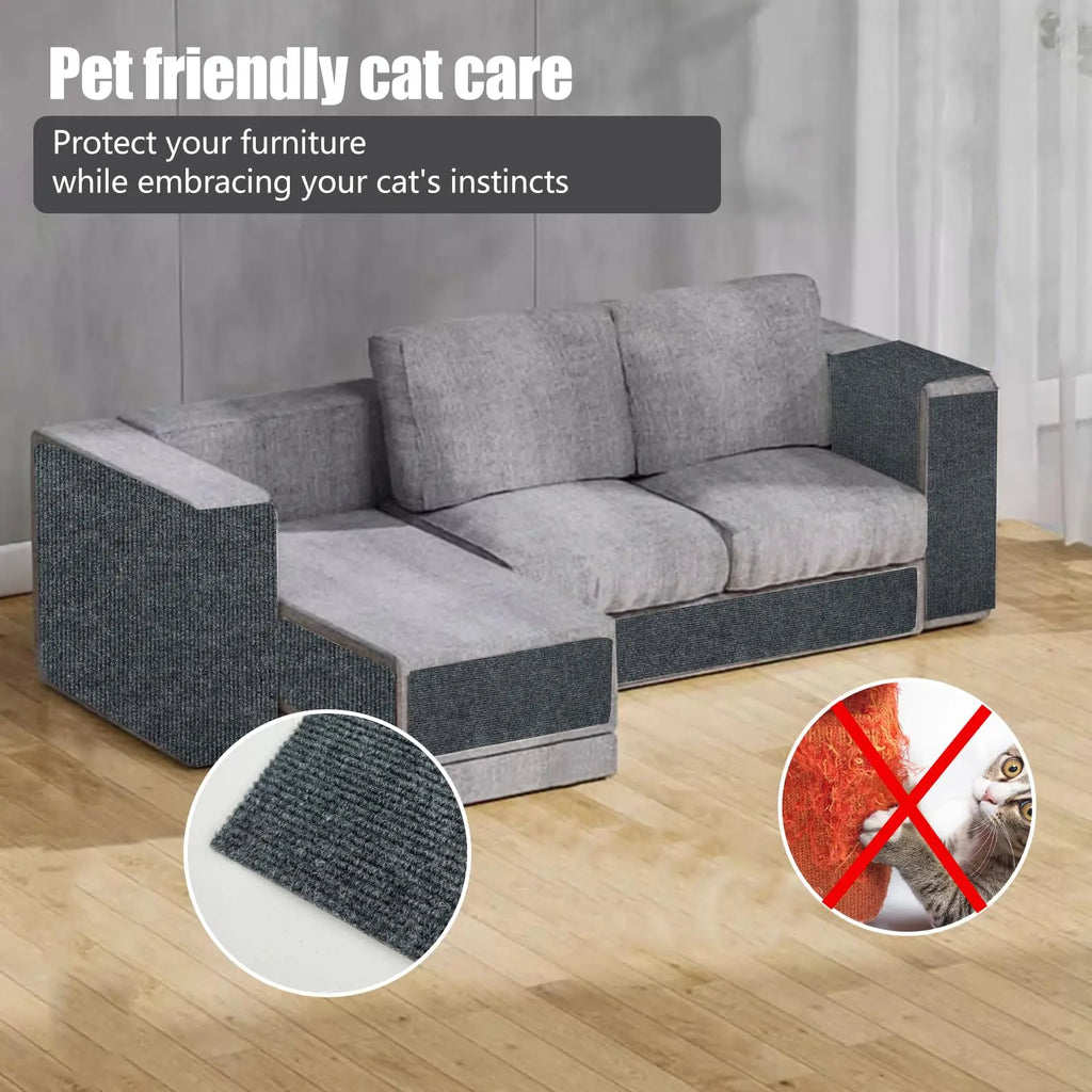 ClawGuard™ Self-Adhesive Cat Scratch Protection Mat | Trimmable, Furniture & Couch Guard