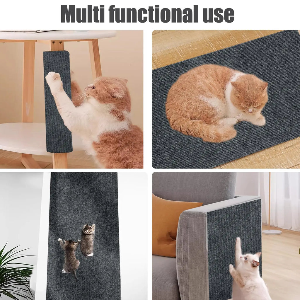 ClawGuard™ Self-Adhesive Cat Scratch Protection Mat | Trimmable, Furniture & Couch Guard