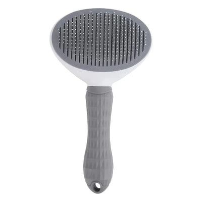 FurPop™ Self-Cleaning Slicker Brush | One-Click Hair Release, Gentle Deshedding Tool